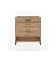 Arges Şifonyer 3 Çekmeceli 88x30x96 Çam-Çam