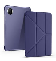 Honor Pad X7 8.7 Tablet Kılıf Kalem Bölmeli Standlı Uyku Modlu Lüx Smart Cover (Lacivert)