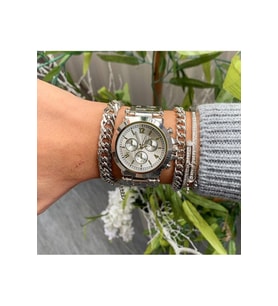 Gümüş Renk unisex Analog Kol Saati