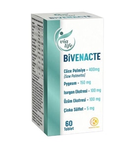 Bivenacte Cüce Palmiye (Saw Palmetto), Pygeum  60 Tablet