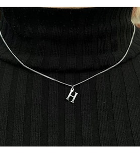 Kişiye Özel Kararmaz Çelik Kolye Harfli Hediye Kutulu Yazılı Kişiselleştirilebilir Harfli Kolye