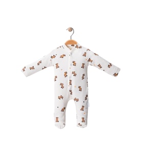 Celira Beyaz Tulum Köpekli Patikli 3 Ay,6 Ay,9 Ay Unisex