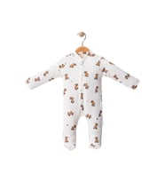 Celira Beyaz Tulum Köpekli Patikli 3 Ay,6 Ay,9 Ay Unisex