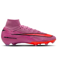 Nike Zoom Superfly 10 Elite FG Çoraplı Erkek Profesyonel Çim saha Kramponu Açık Pembe
