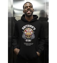 Tasarım Sporcu One Punch Man Bodybuilding Fitness Baskılı Unisex Oversize Anime Karakter Hoodie