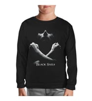 Black Sails Siyah Çocuk Sweatshirt