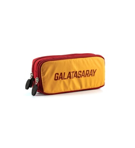 Galatasaray Orijinal Kalemlik  Gold Logo Baskılı Çift Gözlü Kalem Kutusu