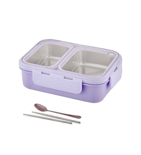 Vagonlife Lunch Box 700 ml Tek Kat Iki Bölmeli Metal Kaşıklı Yeni Nesil Sef