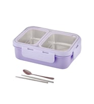 Vagonlife Lunch Box 700 ml Tek Kat Iki Bölmeli Metal Kaşıklı Yeni Nesil Sef