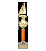 ODAK KUPA - Figürlü Kupalar - Yelken Figürlü Kupalar FG-055 A - 48 cm