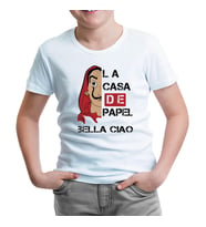 La Casa De Papel - Bella Ciao Beyaz Çocuk Tshirt