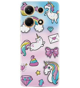 Infınix Note 30 Kılıf Silikon Desen Özel Seri Unicorn Mektup 1800