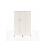 Arges Dolap 7 Raflı 5 Kapaklı Tek Askılı 132x30x195 Aytaşı-Aytaşı/Antrasit