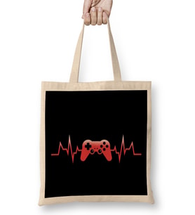 Gamer Heartbeat Bez Çanta Uzun Saplı