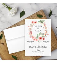 DÜĞÜN , NİŞAN DAVETİYESİ (100 ADET Baskı Dahil)