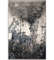 Eliana Home Baskılı, Yıkanabilir Kaymaz Taban Salon Halısı LNA1627 100x150 cm (Gri)