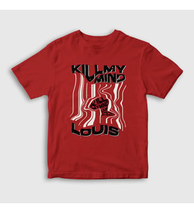 Presmono Unisex Çocuk Kırmızı Kill My Mind Louis Tomlinson T-Shirt 458929tt