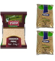 Yazar Osmancık Pirinç 5 Kg. + Yeşil Mercimek 5 Kg.
