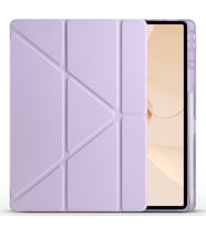 Huawei Matepad 12X Uyumlu Kılıf Zore Tri Folding Kalem Bölmeli Standlı Kılıf (Lila)