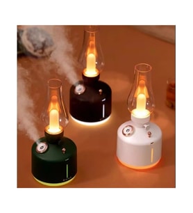 Katjmer KT-H01 Retro Gazyağı Lambası Nemlendirici 280ML Büyük Kapasiteli Ultrasonik Sessiz Serin Buhar Difüzörü
