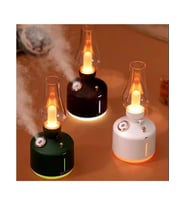 Katjmer KT-H01 Retro Gazyağı Lambası Nemlendirici 280ML Büyük Kapasiteli Ultrasonik Sessiz Serin Buhar Difüzörü