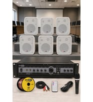 Lastvoice High Voice Paket-3 Bölgeli Anfi ve Duvar Hoparlör Ses Anons Sistemi Seti