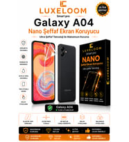 Luxeloom Samsung Galaxy A04 Smart Pro Nano Ultra Şeffaf Ekran Koruyucu (0.15mm Esnek Kırılmaz)