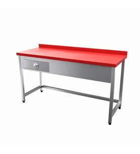 Vital  VCT-PC-167 Çalışma Tezgahı Polietilen Tablalı Çekmeceli
