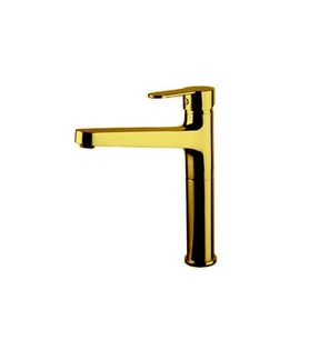 NEWARC DOMİNO ÇANAK TİPİ LAVABO BATARYASI (ALTIN)