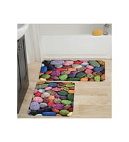 Eliana Home Baskılı 2'li Banyo Paspas Takımı RVG5016