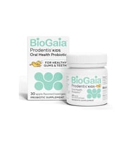 BioGaia Prodentis Kids Dental Probiotics for Teeth Gut Health Probiotics 30 Apple-Flavored Lozenges.