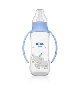 Wee Baby Klasik Kulplu PP Biberon 270 ml 6-18 ay Mavi