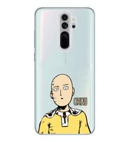 Redmi Note 8 Pro Uyumlu One Punch Man Tasarımlı Şeffaf Telefon Kılıfı