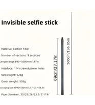 Insta360 / Gopro / Osmo 360 Görünmez Self Stick 5M