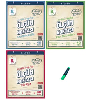 LGS 8. Sınıf Ölçüm Noktası Matematik Fen Bilimleri ve Türkçe 3 Kitap