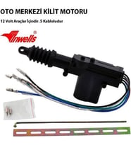 Merkezi Kilit Motoru Tek Motor 5 Kablo 12 Volt İnwells
