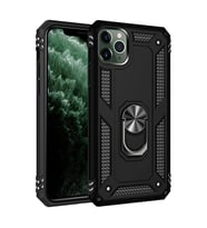 İphone 11 Kılıf Sofya Yüzüklü Kapak - Siyah