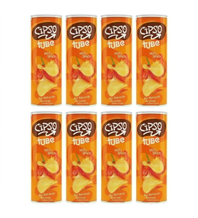 Cipso Tube Acı Baharat Aromalı Cips 90 gr x 8 Adet