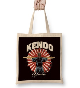 Kendo Japanese Warrior Samurai Martial Arts Katana Fighter Bez Çanta Uzun Saplı
