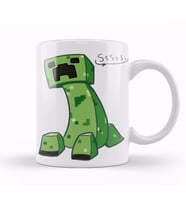 Minecraft Creeper 02 Kupa Bardak Porselen