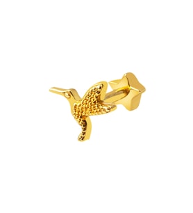 Minik Kuş 14 Ayar Altın Tragus Küpe