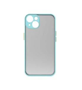Apple iPhone 14 Kılıf Mat Yüzey Kamera Korumalı Silikon (Turkuaz)