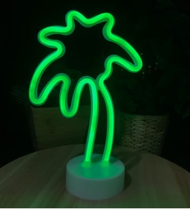 Neon Lamba Dekoratif Işık Palmiye