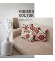 Çift Tarafı Baskılı Dekoratif Modern Kırlent Kılıfı Ve Silikon Dolgulu Iç Yastık