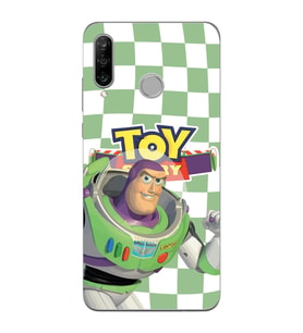 Huawei P30 Lite Uyumlu Toy Story Buzz Desenli Şeffaf Telefon Kılıfı