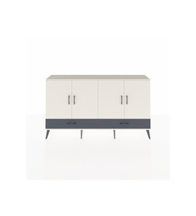 Arges Konsol 6 Raflı 2 Çekmeceli 4 Kapaklı 176x30x99 Aytaşı-Aytaşı/Antrasit