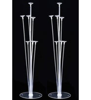 2 Adet Balon Süsleme Standı 7li Çubuklu Ikili Set Ayaklı Stand