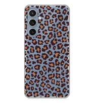 Samsung Galaxy S23 FE Uyumlu Leopar Desenli Şeffaf Telefon Kılıfı