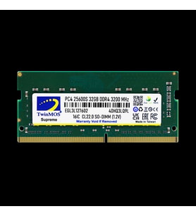 Twinmos Mdd432gb3200n, 32gb, Ddr4, 3200mhz, 1.2v Notebook Ram