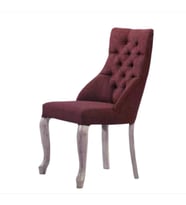 Sandalye 19804 Zus 066 Kapitone Model Bordo Renk Ort Oturm Sırt Kavrar Kayın Ayk